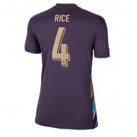 Camiseta Inglaterra Declan Rice #4 Visitante Equipación para mujer Eurocopa 2024 manga corta